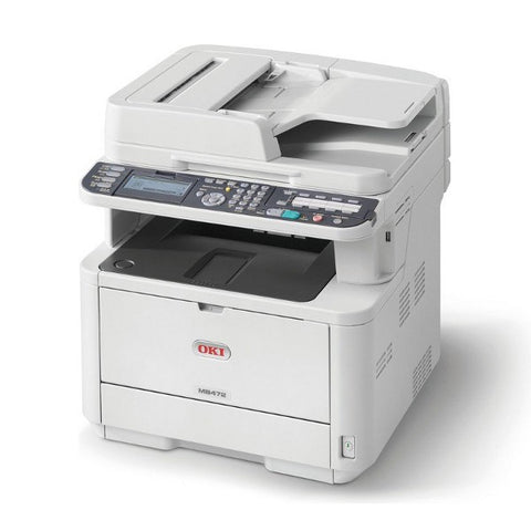 OKI MB472DNW Mono A4 Multifuntion, 33ppm, Print, Scan, Copy, Fax with Duplex, Network and Wireless